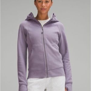 Lululemon scuba full zip hoodie, purple ash, size 6